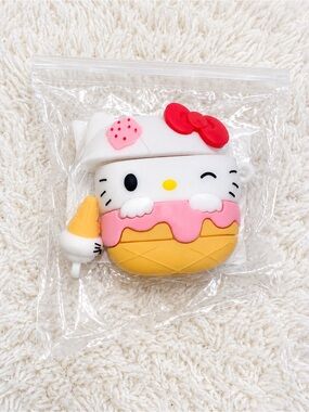 Sanrio Hello Kitty Ice Cream AirPods 1 2 Silicone Case